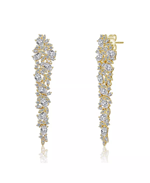 

Серьги-Подвески с кубическим цирконием, покрытые 14-каратным золотом Rachel Glauber, gold