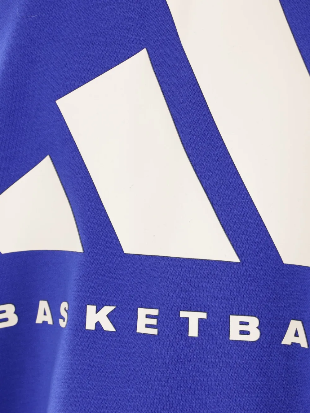 Свитшот с принтом в виде баскетбольного логотипа Adidas, синий — фото 3