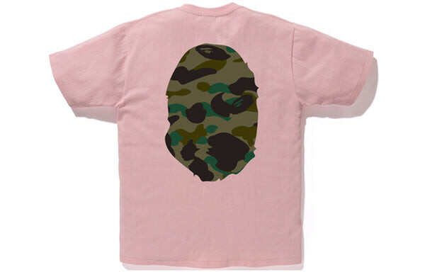 Футболка camouflage ape head t-shirt 'pink' A Bathing Ape, розовый — фото 2