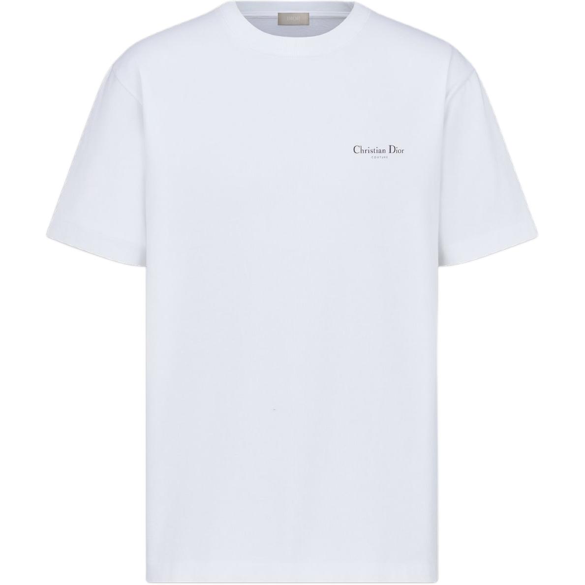 

DIOR Футболка мужская белая, Белый, DIOR Футболка мужская белая