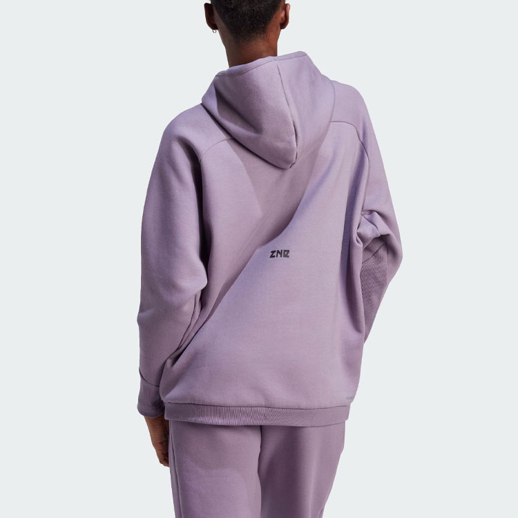 Z.N.E. Оверсайз Худи Б/У Малиновый Adidas, Темно-Серый Фиолетовый — фото 4