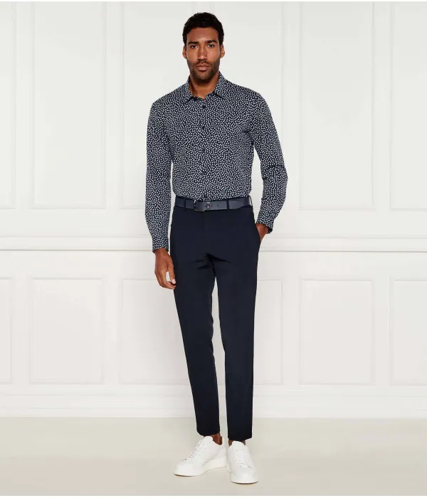 Брюки чинос p-genius-wg-pk-253f Slim fit Boss, синий — фото 2