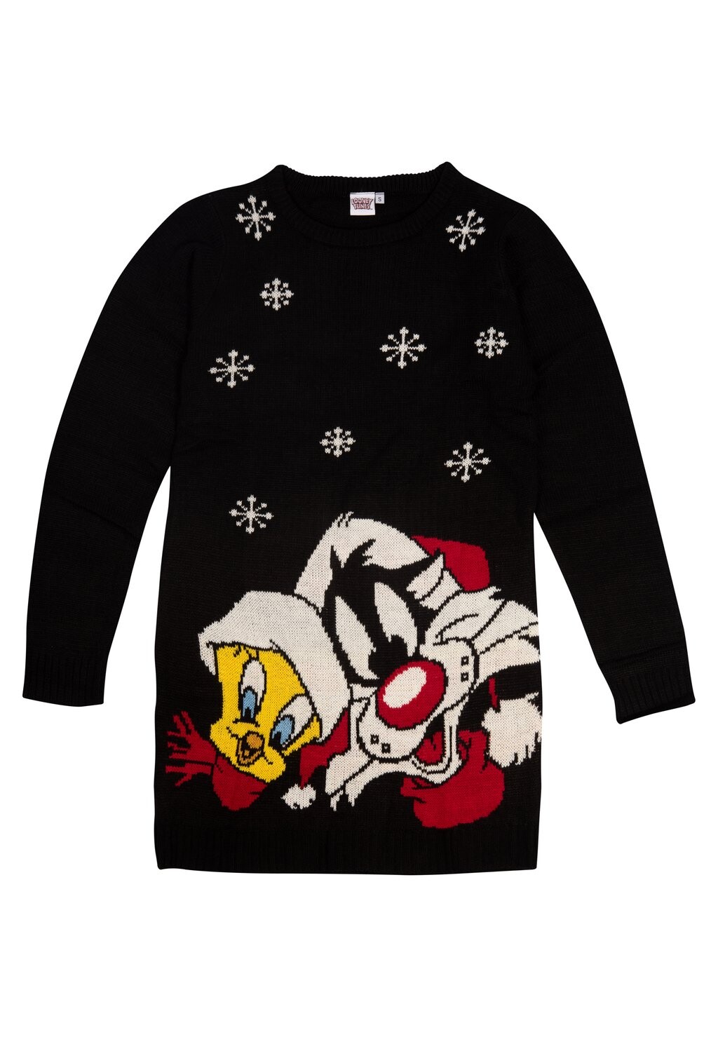 

Платье-джемпер LOONEY TUNES FÜR SYLVESTER UND TWEETY WEIHNA Looney Tunes, черный