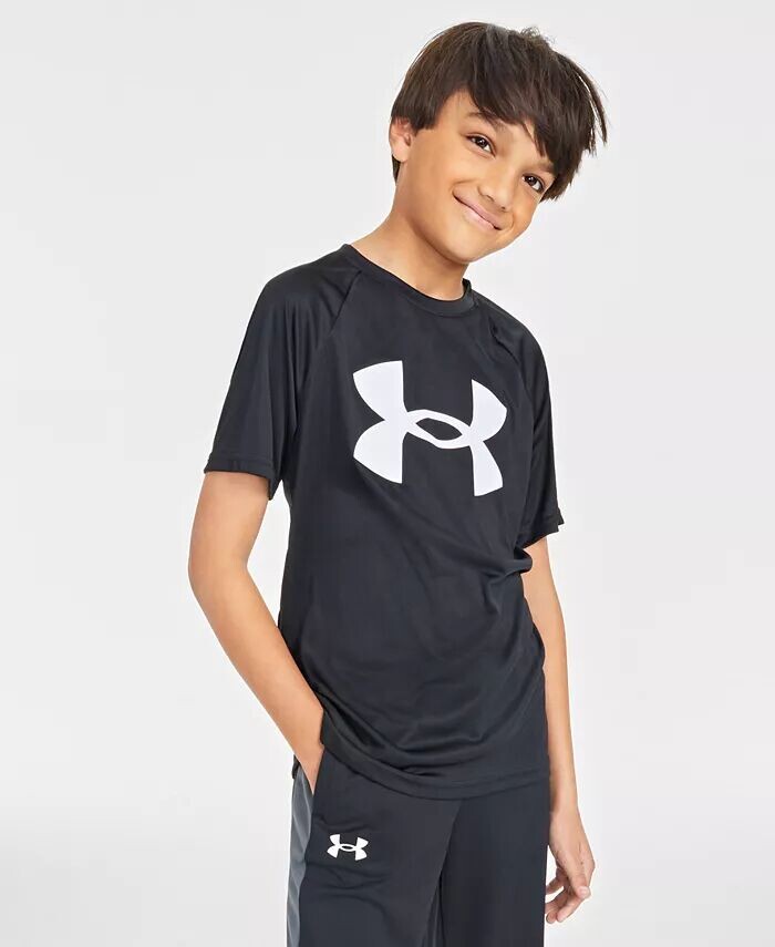 

Футболка с коротким рукавом с большим логотипом Big Boys Tech Under Armour, синий