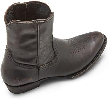 Мужские ботинки Frye Austin Inside Zip - стильная, прочная кожаная обувь с амортизирующей стелькой для комфорта и боковой застежкой-молнией, ковбойский стиль, черный — фото 4