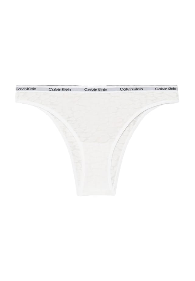 

Бразильские трусы с логотипом на поясе Calvin Klein, белый