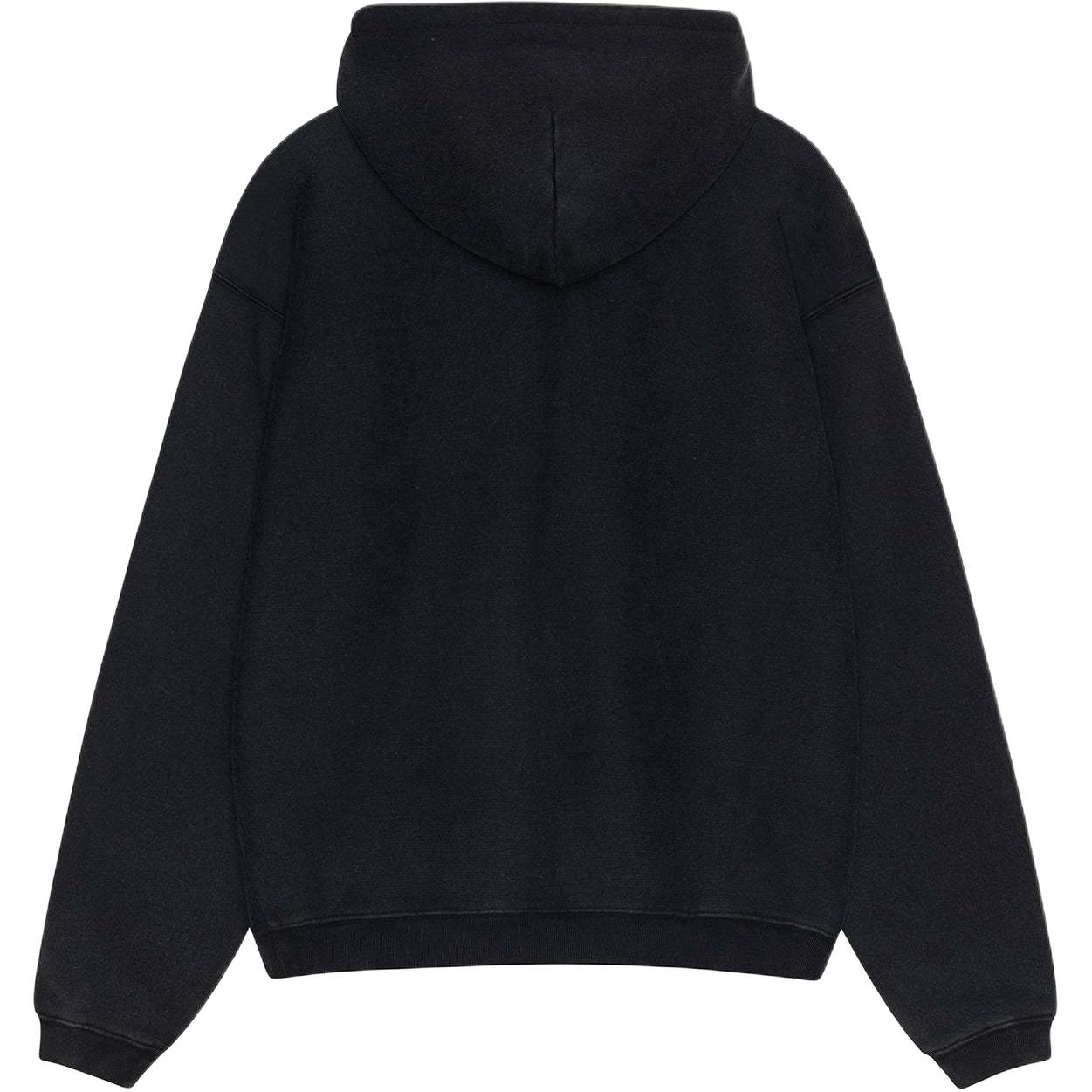 Выцветшая графическая худи на молнии Stussy, синяя — фото 3