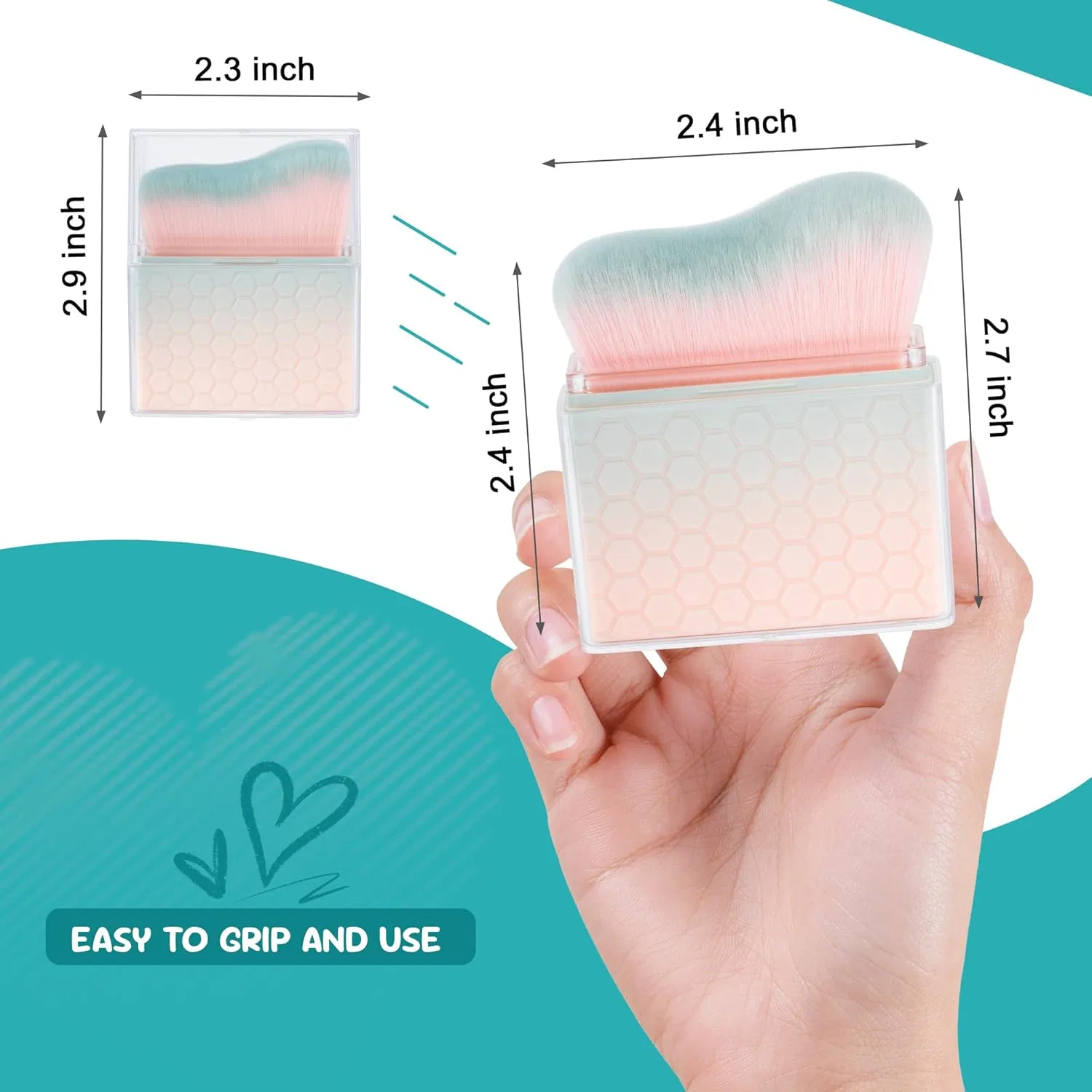 Кисть для автозагара BABYSHEEP, светло-зеленая — фото 2