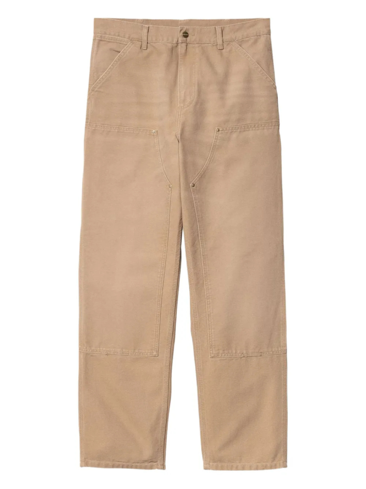 

Хлопковые брюки Carhartt WIP с нашивками, нейтральный