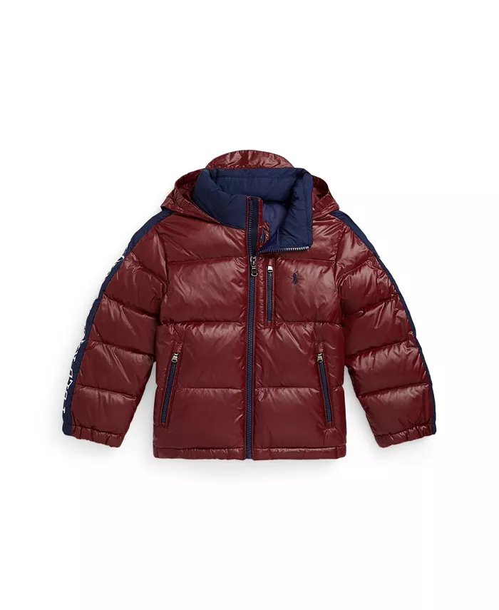 

Куртка с капюшоном и логотипом для малышей и мальчиков Polo Ralph Lauren, красный