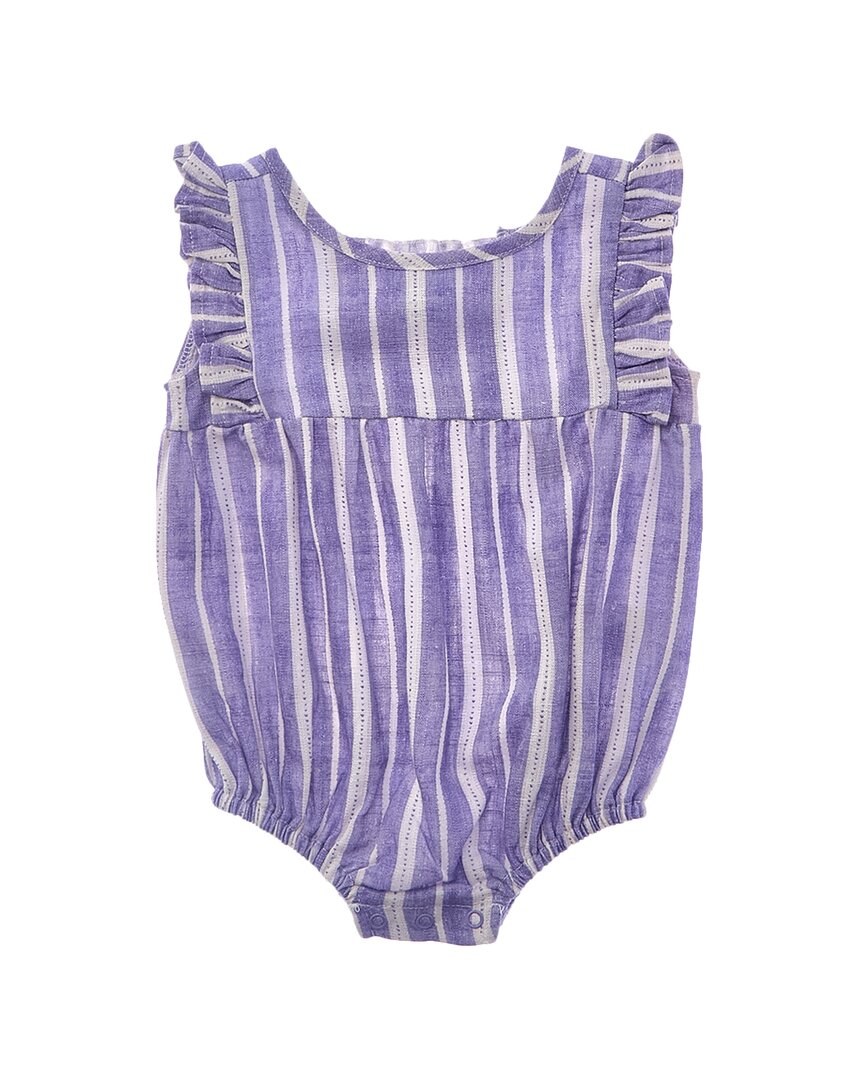 

Великолепный полосатый боди из льняной смеси Splendid, фиолетовый