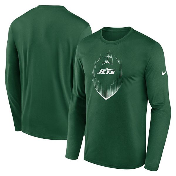 

Мужская зеленая футболка New York Jets Legend Icon с длинным рукавом Nike
