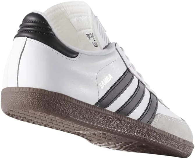 Мужские кроссовки Adidas Samba Classic для зала, белый/черный — фото 3