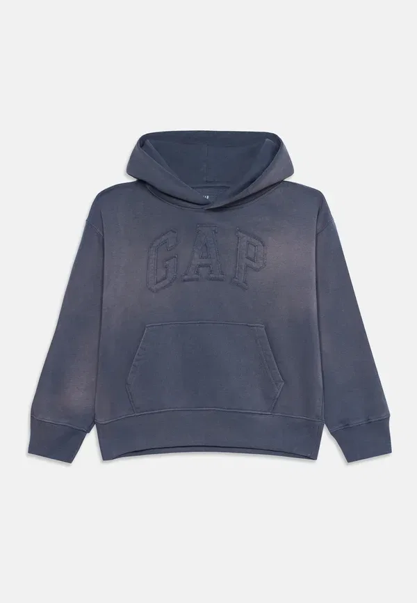 Толстовка с капюшоном Gap Logo abv hood hoodie, синий хребет — фото 3
