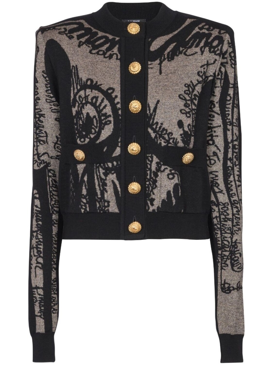 

Кардиган с логотипом Balmain, черный