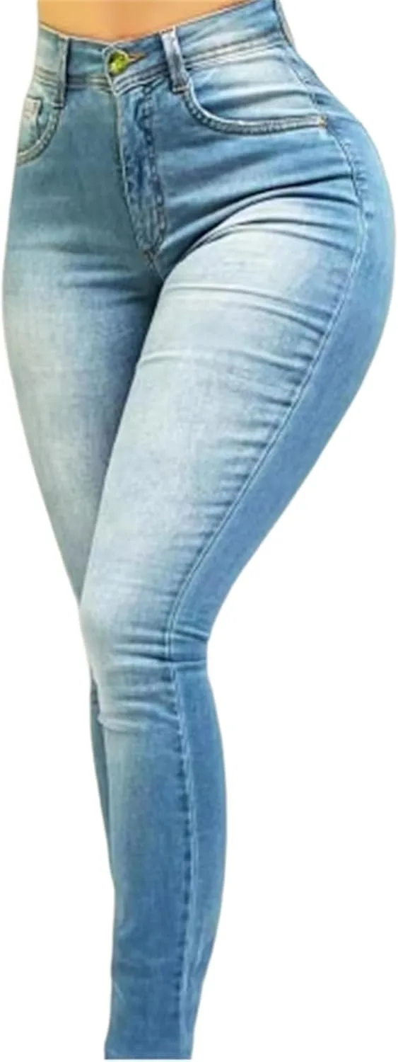 

Женские эластичные джинсы-леггинсы Jeggings с карманами, Mid-Rise Stretch Pull-On