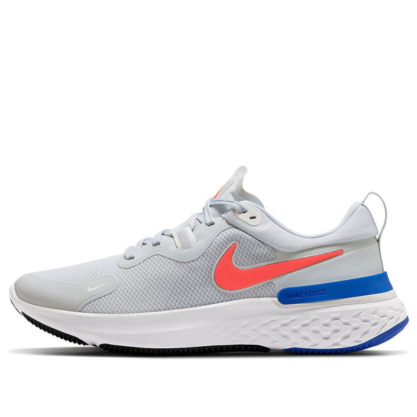 

Кроссовки react miler pure platinum pinkbluegray Nike, серый