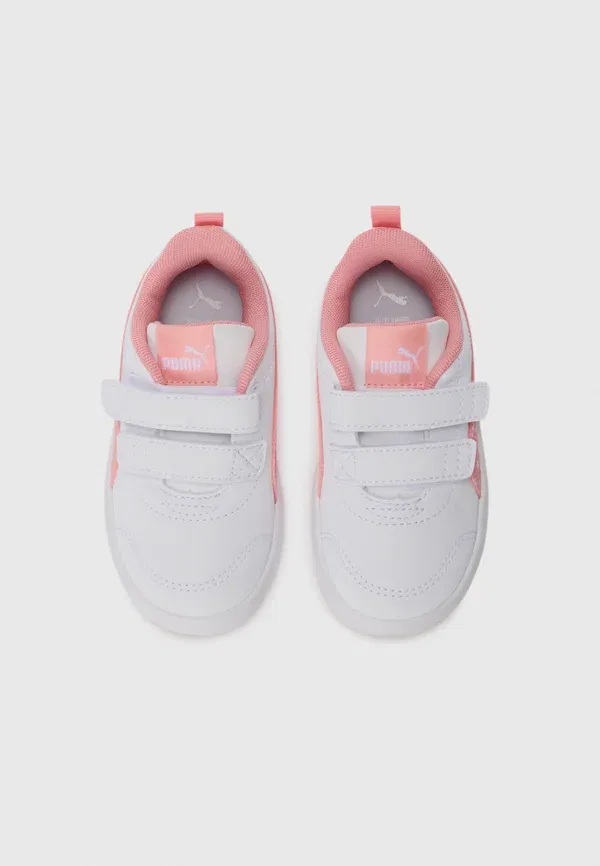 Кроссовки для бега по шоссе Courtflex v3 Dotty Puma, белый/розовый/серебристый — фото 4