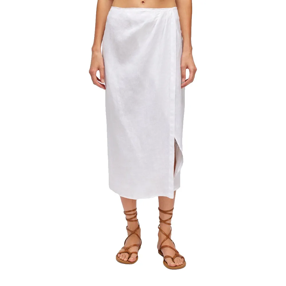 

Юбка Sundek Long linen with front opening long, белый