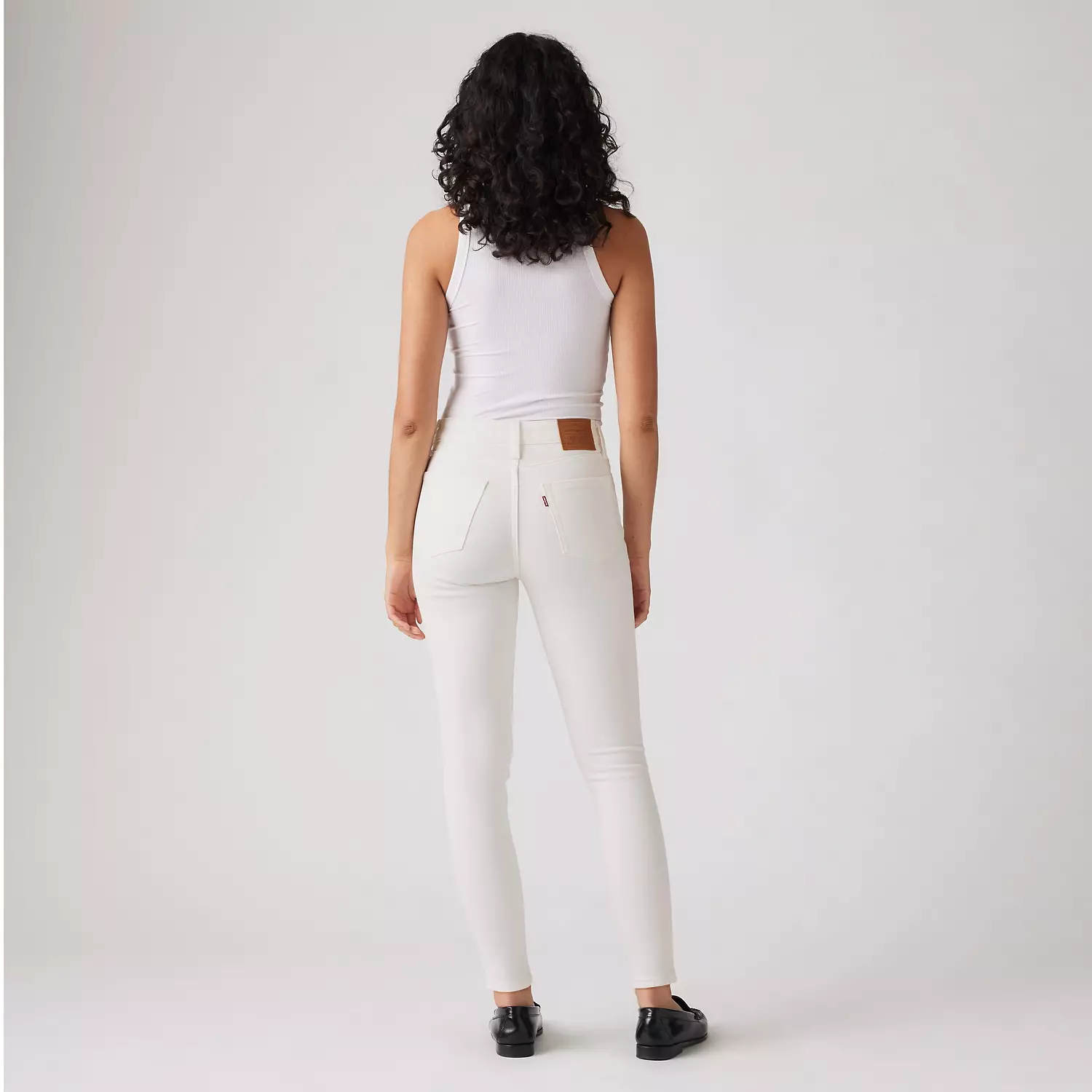 721 Узкие женские джинсы с высокой посадкой Levi's, цвет Cloud Dancer - White — фото 3