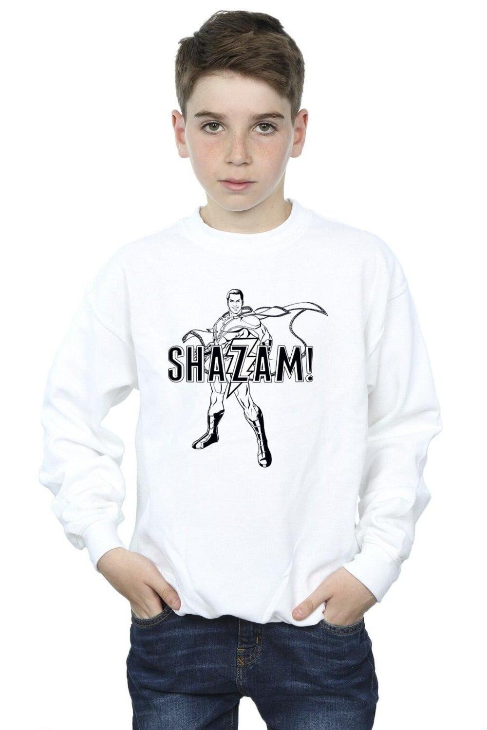 

Толстовка с контуром Shazam DC Comics, белый