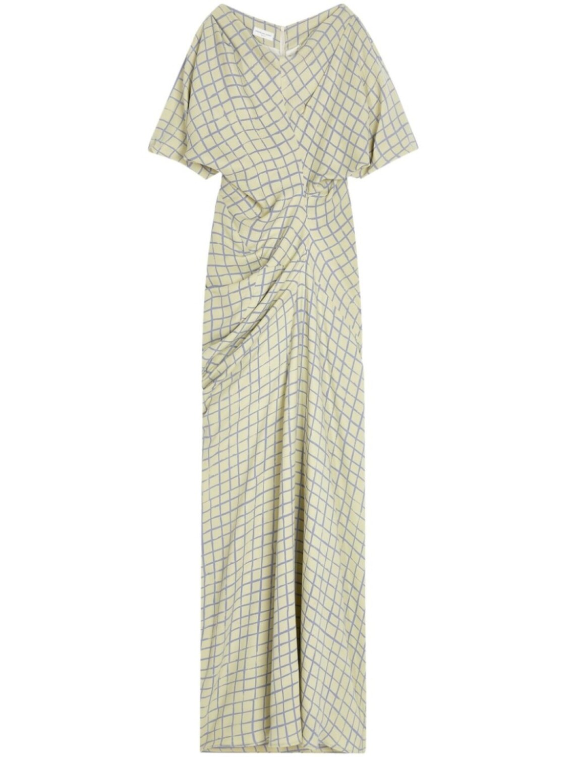 

Платье в клетку DRIES VAN NOTEN, зеленый