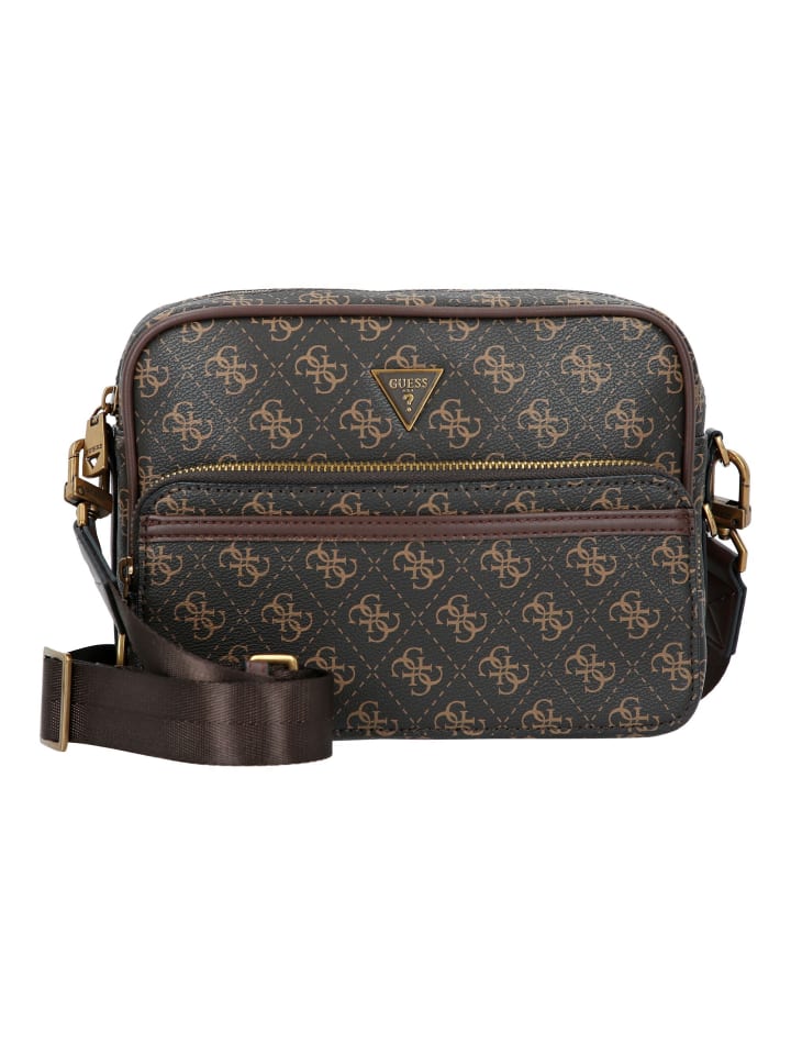 

Сумка через плечо Milano 25 см в коричнево-охровом цвете Guess