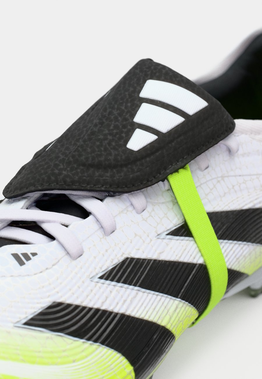 Кроссовки Adidas Performance PREDATOR PRO FOLD-OVER TONGUE FIRM GROUND FOOTBALL BOOTS, Ftwr White/Core Black/Lucid Lemon/White — фото 3