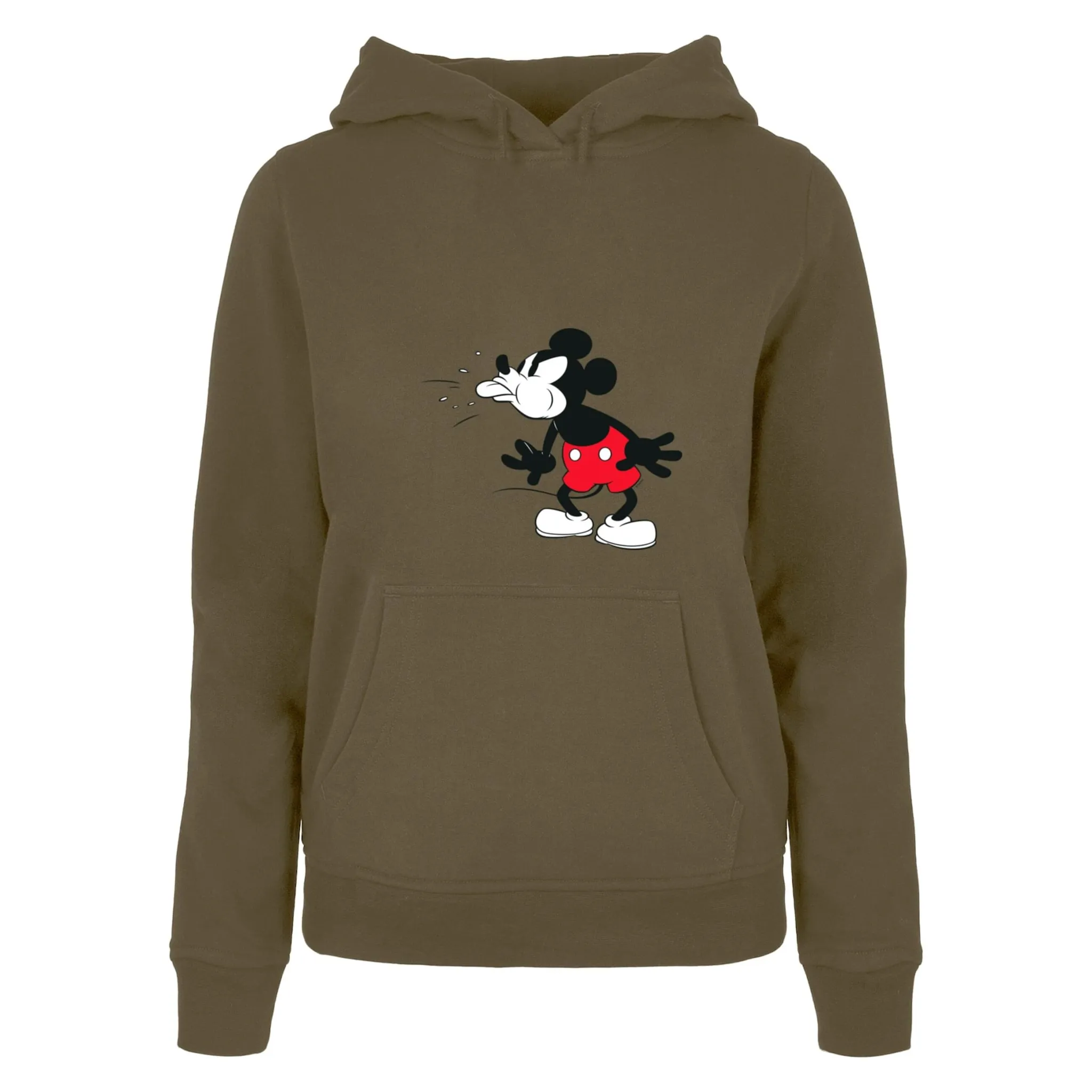 

Толстовка ABSOLUTE CULT "ABSOLUTE CULT Ladies Ladies Mickey Mouse - Tongue Hoody", оливковый