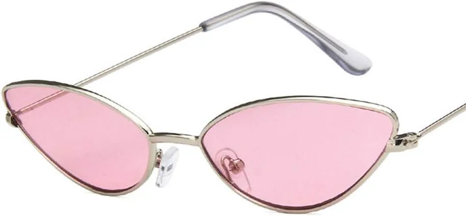 

Солнцезащитные очки Shiratori унисекс, модные, золотисто-красные, для отдыха, треугольные, неполяризованные, с защитой от УФ-излучения UV400, Silver Pink