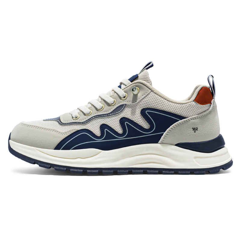 

Низкие повседневные туфли мужские NANJIREN, Beige Blue