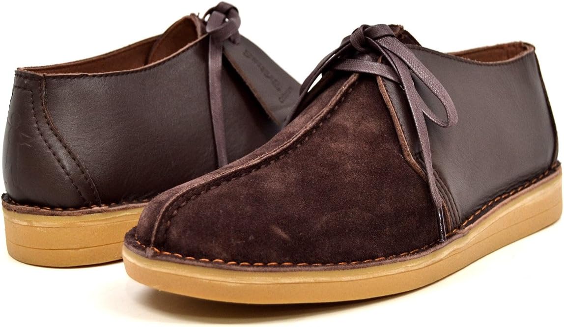 

Мужские кожаные и замшевые ботинки на шнуровке British Collection, коричневый