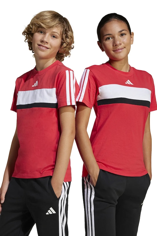 

Детская хлопковая футболка Adidas, красный