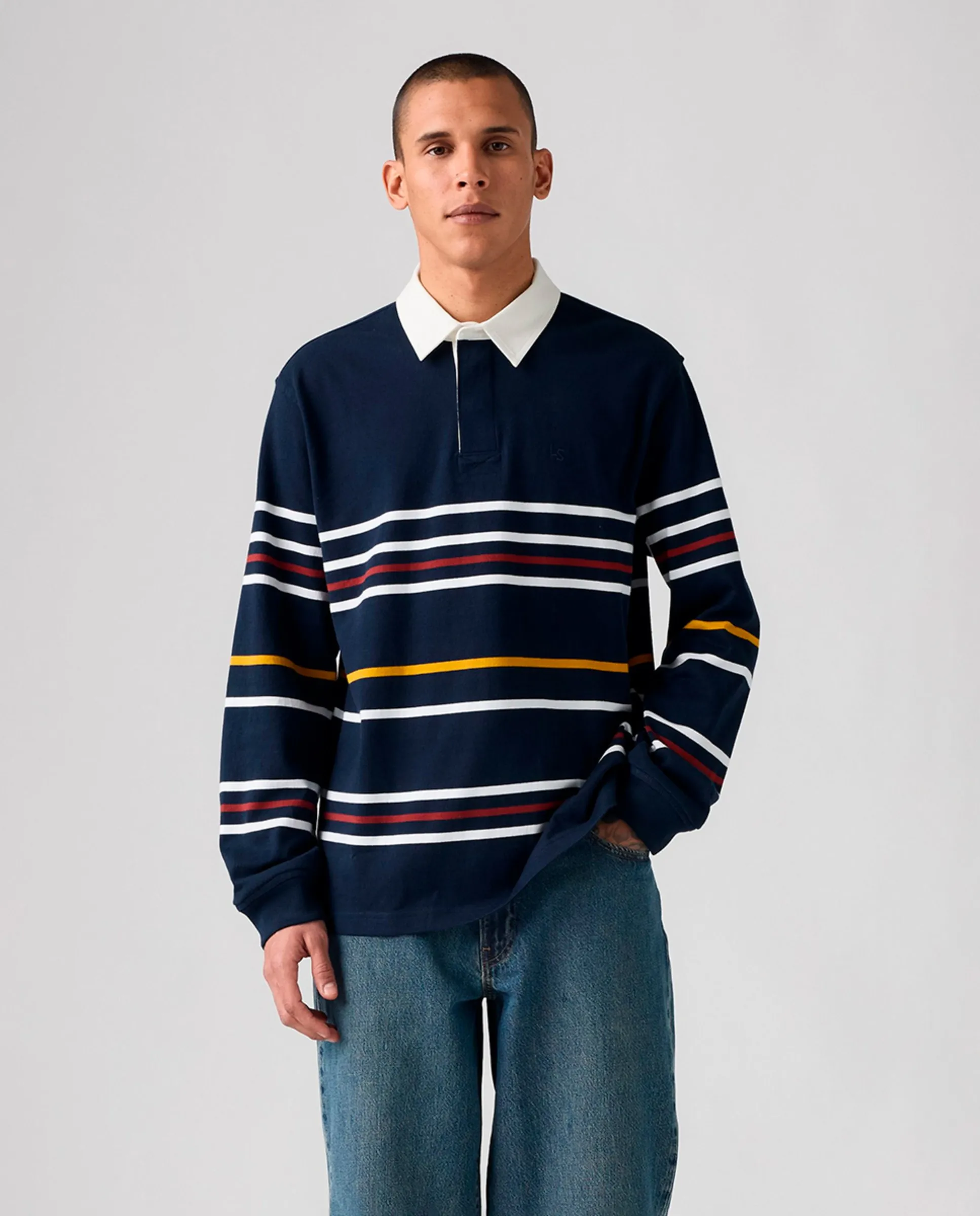 

Мужская поло с длинным рукавом классического кроя Levi'S, многоцветный
