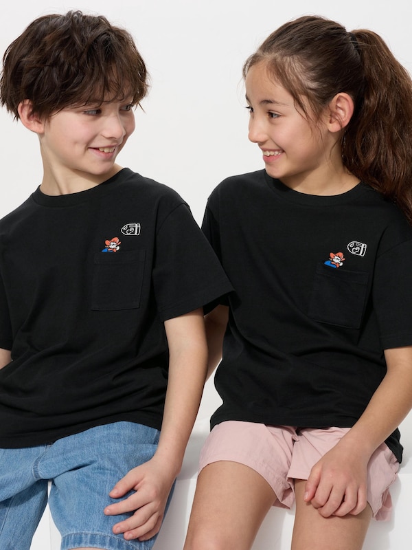 

Футболка с графическим принтом Super Mario Archive ut Uniqlo, черный