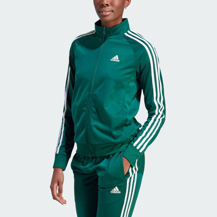 Спортивная куртка Primegreen Essentials зеленая Adidas — фото 2