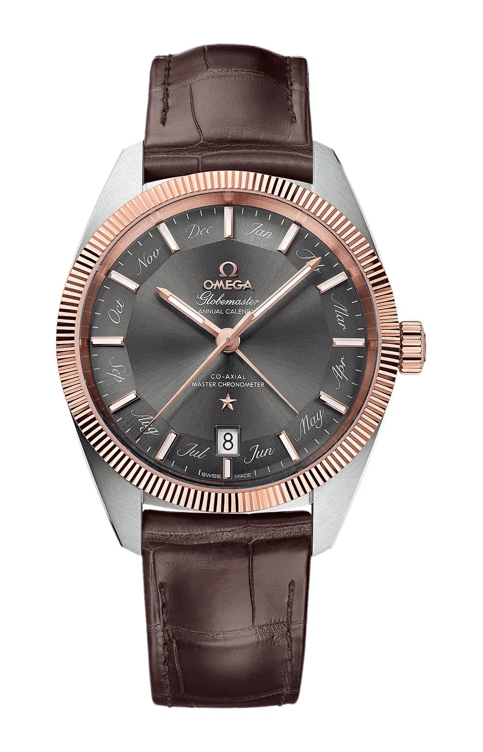 Глобмастер Годовой Календарь - 130.23.41.22.06.001 OMEGA, золотой