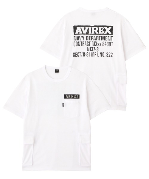 

Футболка, крой CARGO, бренд AVIREX, цвет белый