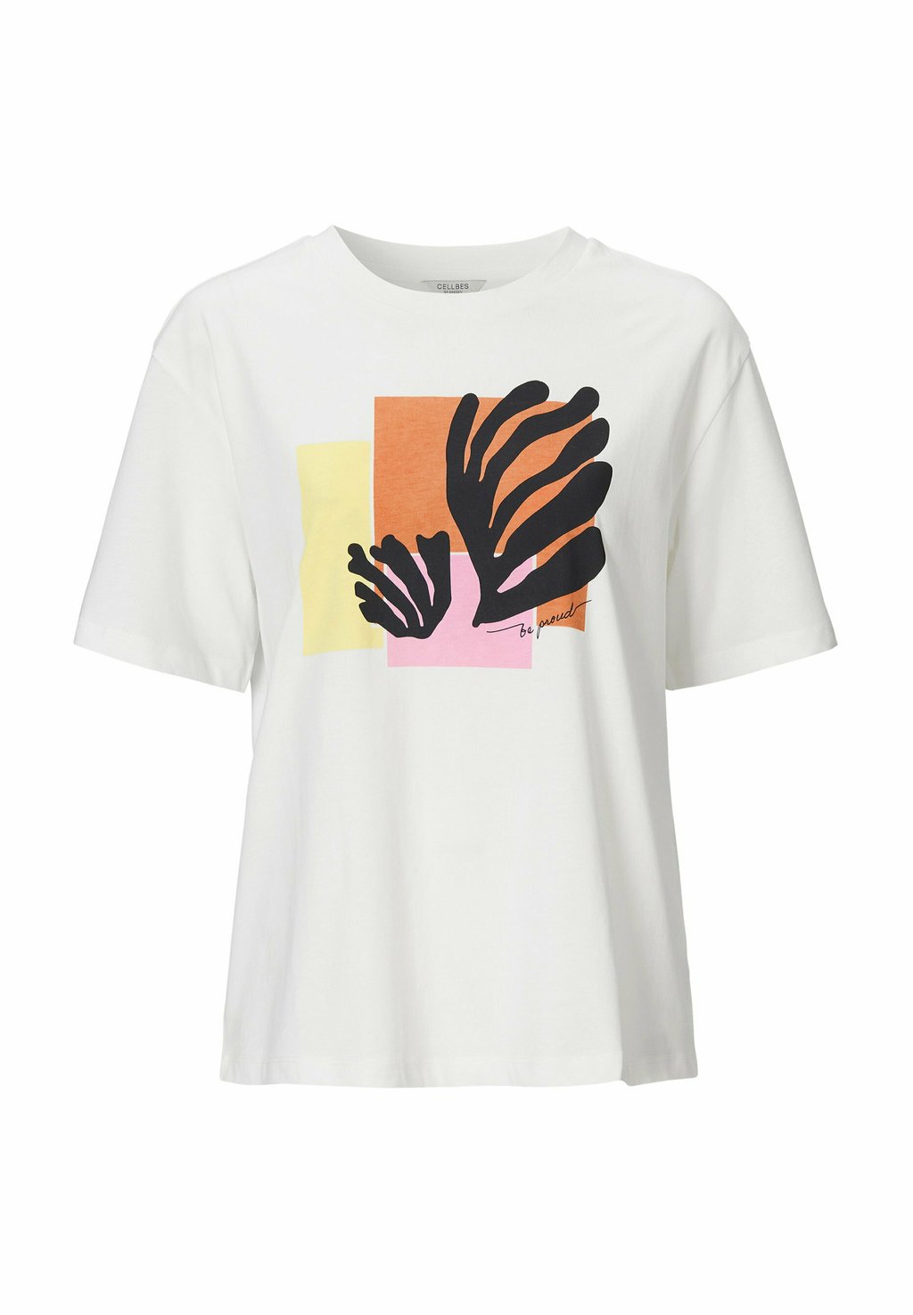 

Футболка с принтом WITH SHORT SLEEVES Cellbes of Sweden, мультиколор