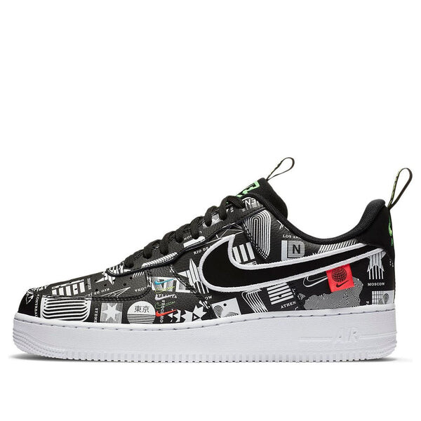 

Кроссовки air force 1 '07 lx 'worldwide pack - black' Nike, черный