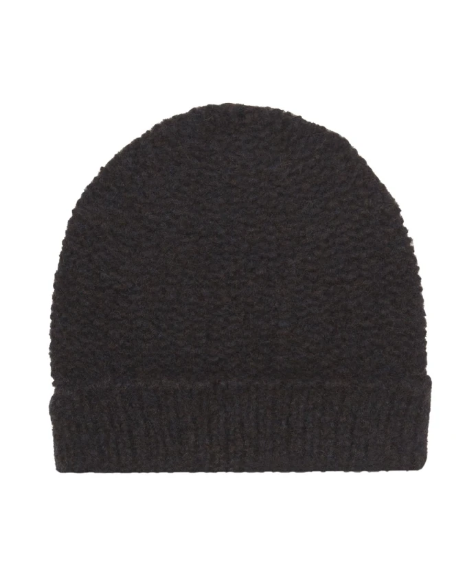 

Вязаная шапка «Иглу» из кашемира и шелка сине-коричневого цвета. Cortana, синий