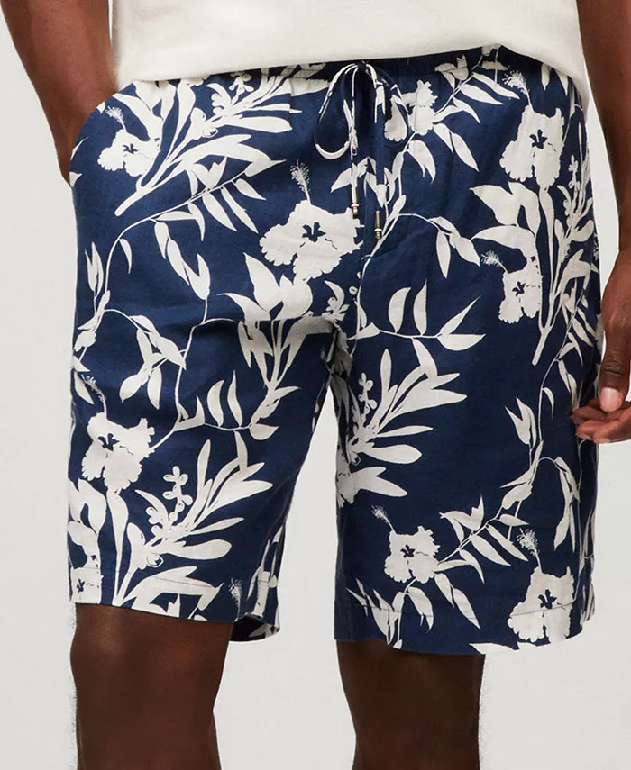 

Мужские шорты из тропического льна Relaxed-Fit длиной 10 дюймов Tommy Hilfiger, синий