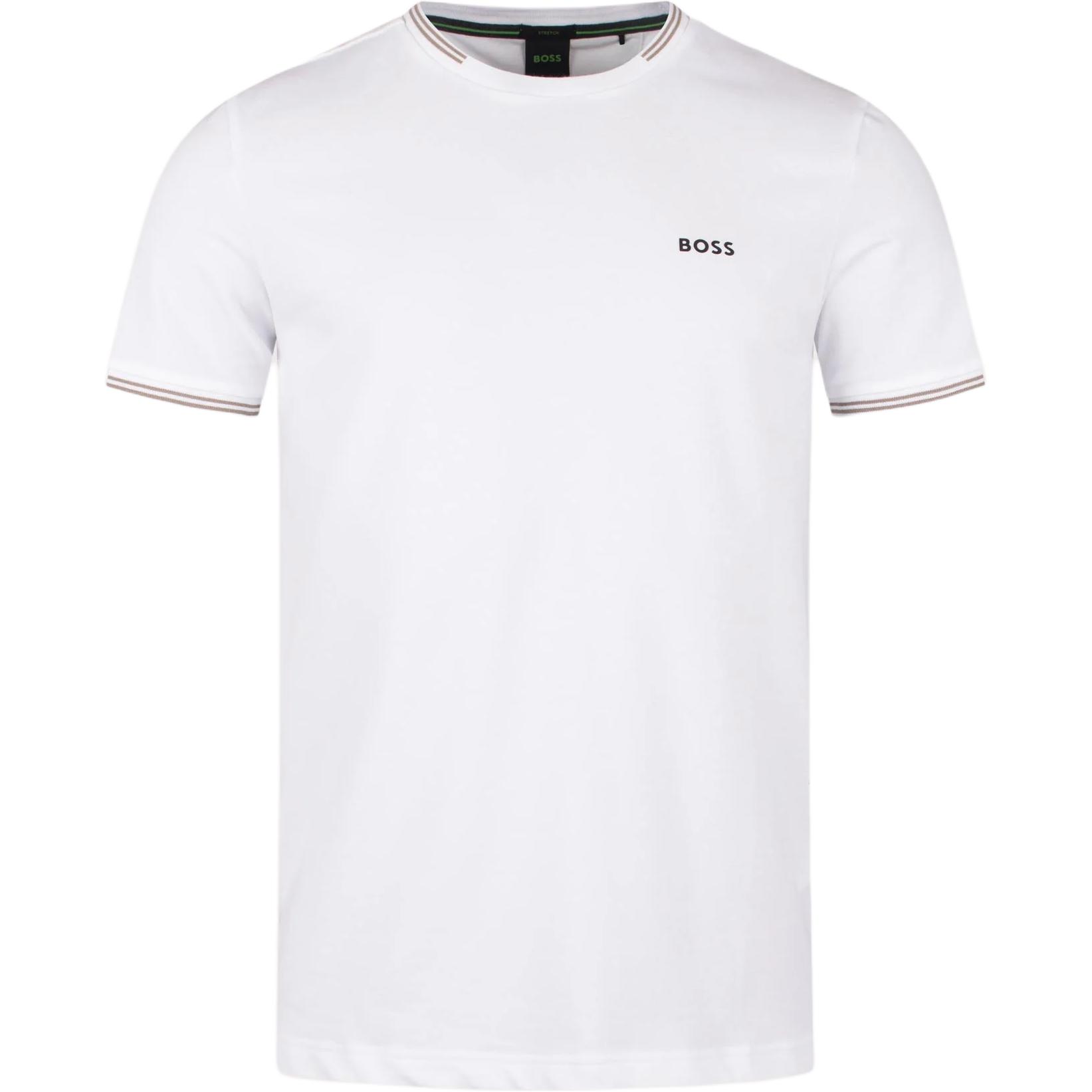 

Футболка с отделкой Boss HUGO BOSS, белая