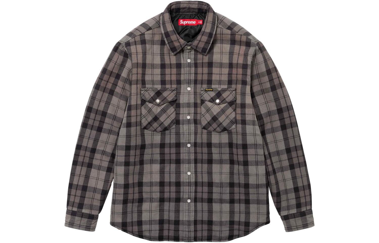 

Куртка на молнии Supreme из стёганой фланели, зелёная/зелёная, Зеленый, Куртка на молнии Supreme из стёганой фланели, зелёная/зелёная
