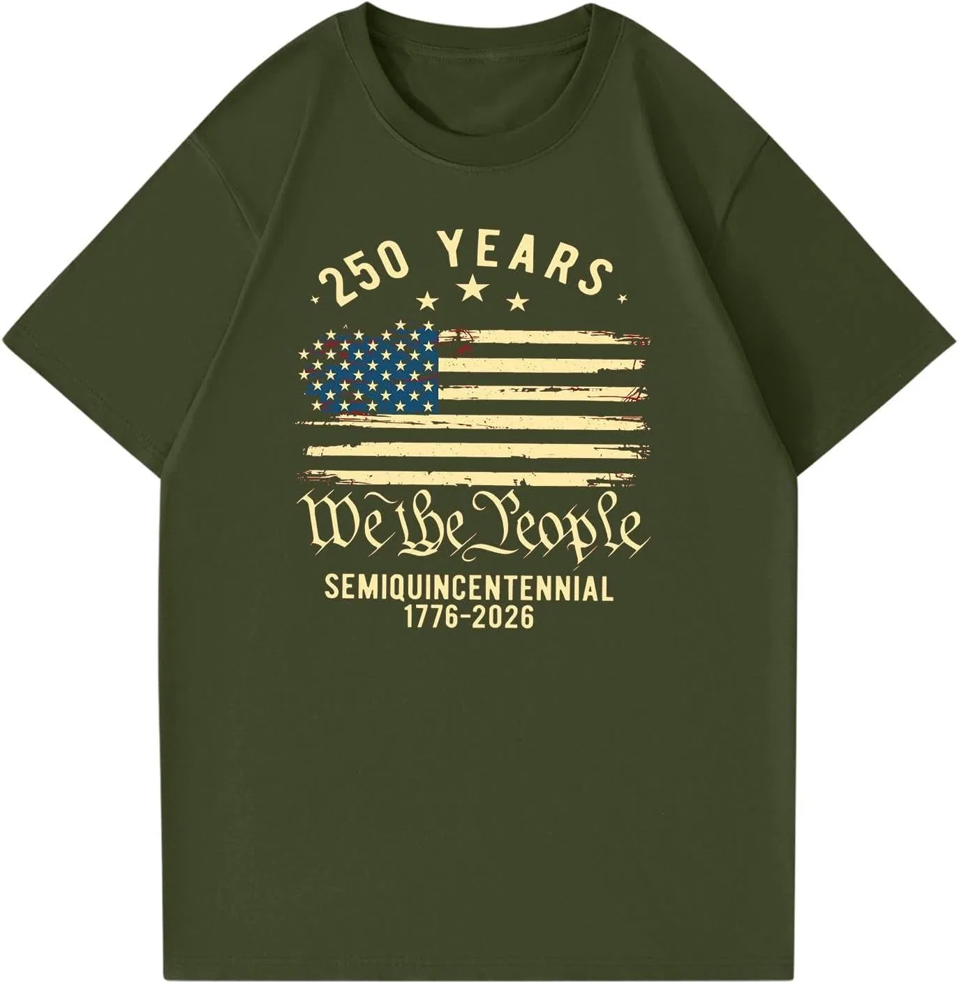 Футболка женская с принтом Independence Day, бренд Generic, цвет 3-dark Green — фото 3