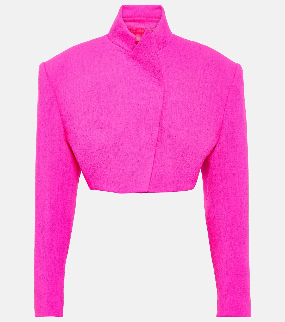 

Укороченная куртка из шерсти Alexandre Vauthier, розовый