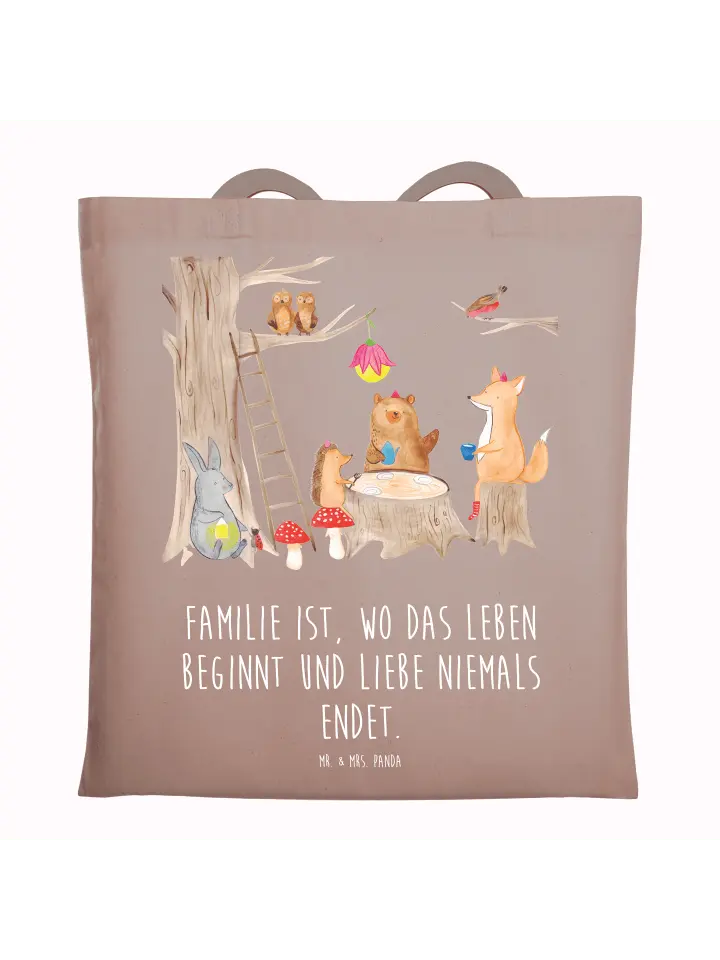 

Сумка для переноски Mr & Mrs Panda Waldtiere Picknick, пастельно-коричневый