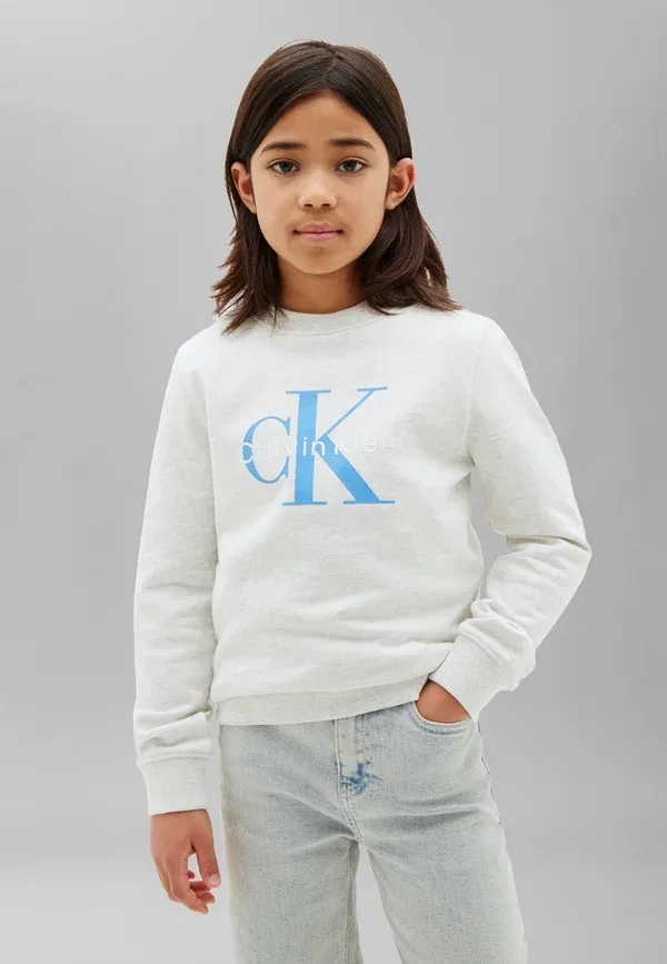 Толстовка Monologo Calvin Klein Jeans, снежный хизер