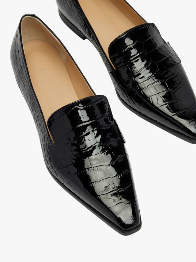 Totter кожаные лоферы с острым носком Russell & Bromley, Black — фото 3