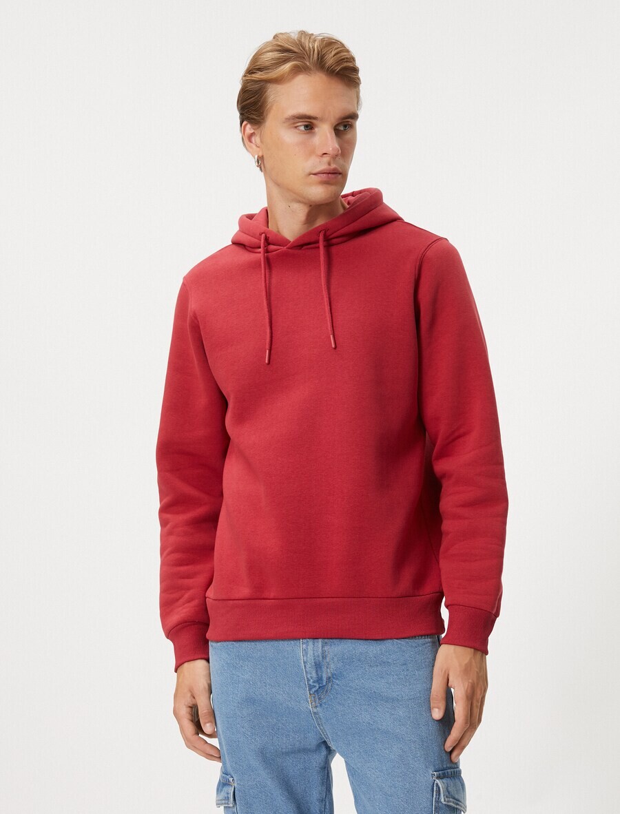 

Толстовка с капюшоном Koton Sweatshirt, темно-красный